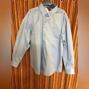 Duluth Trading Co. Mens XL Blue Magnetic Button shirt Wrinkle Fighter with tags